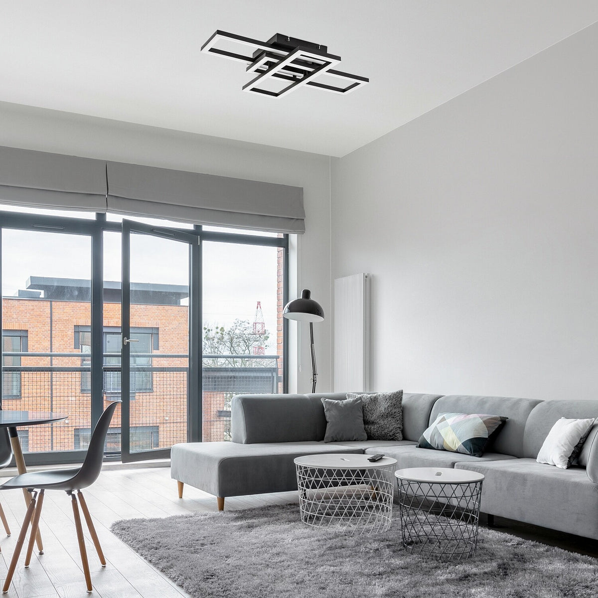 Plafoniera LED Mereni, negru, 40W, 2560lm, 3000-6500K, IP20, Rabalux, 71394