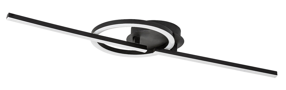 Plafoniera Twisterra, negru, LED 24W, 1800lm, 4000K, IP20, Rabalux, 71395