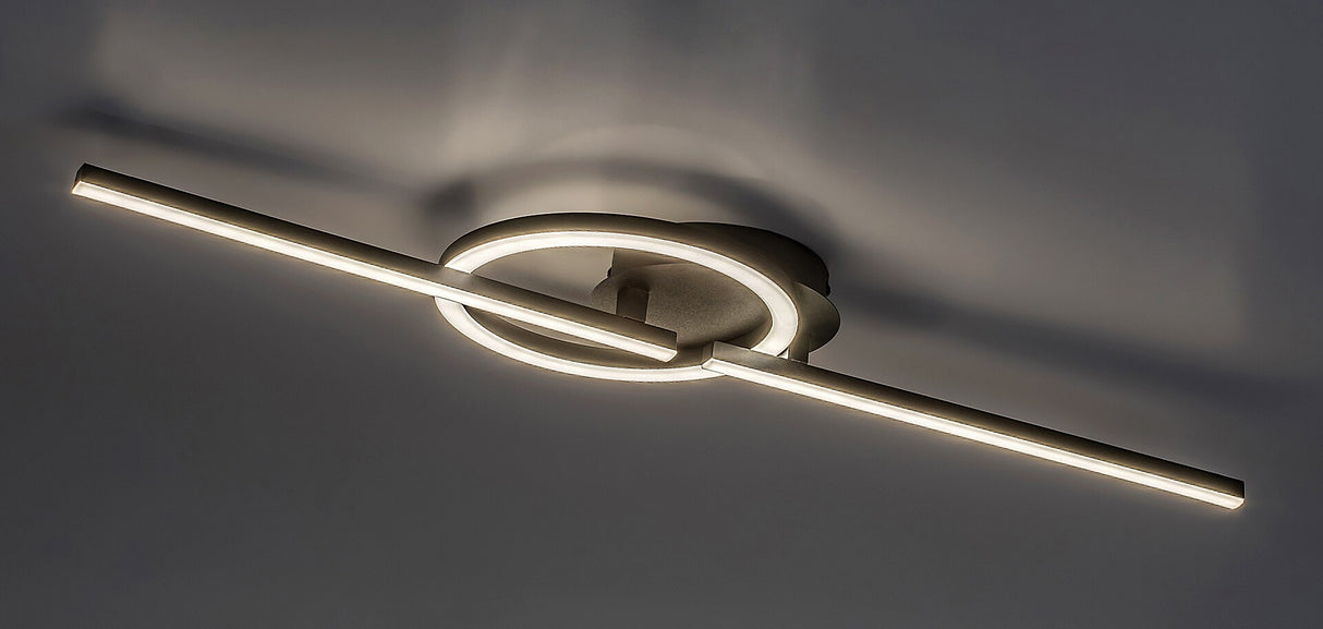 Plafoniera Twisterra, negru, LED 24W, 1800lm, 4000K, IP20, Rabalux, 71395