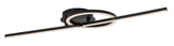 Plafoniera Twisterra, negru, LED 24W, 1800lm, 4000K, IP20, Rabalux, 71395