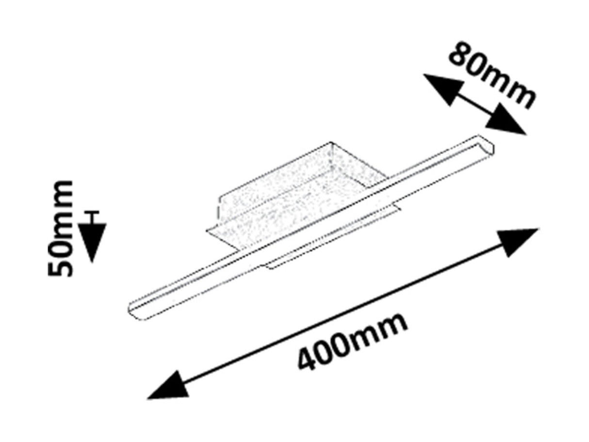 Plafoniera LED Demir, negru/ auriu, 8W, 840lm, 4000K, IP20, Rabalux, 71397