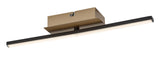 Plafoniera LED Demir, negru/ auriu, 8W, 840lm, 4000K, IP20, Rabalux, 71397