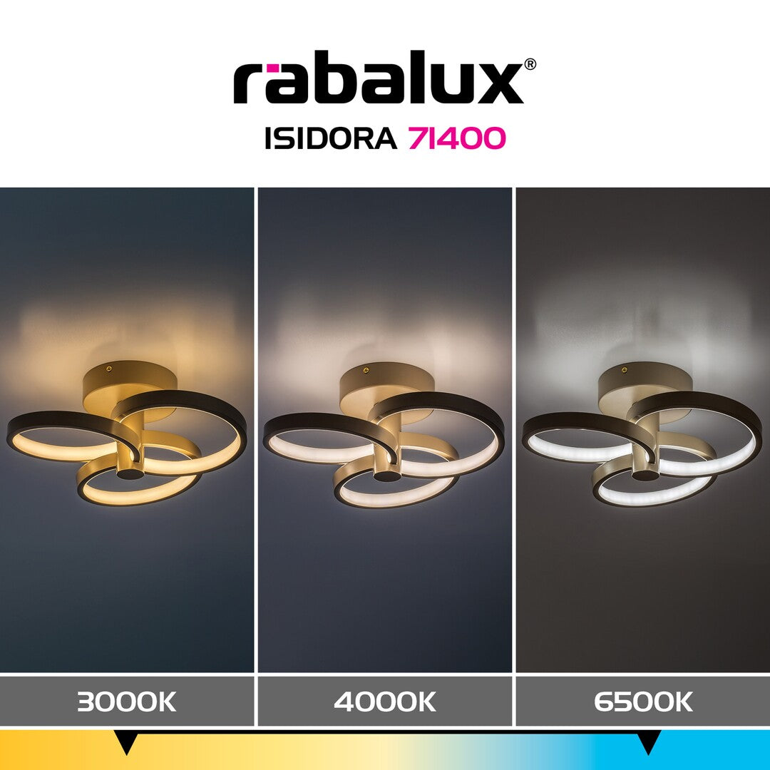 Plafonieră LED modernă cu telecomandă 32W 2560lm, reglabilă – Isidora
