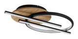 Plafoniera LED Arash, negru, 40W, 2200lm, 3000/4000/6500K, IP20, Rabalux, 71404