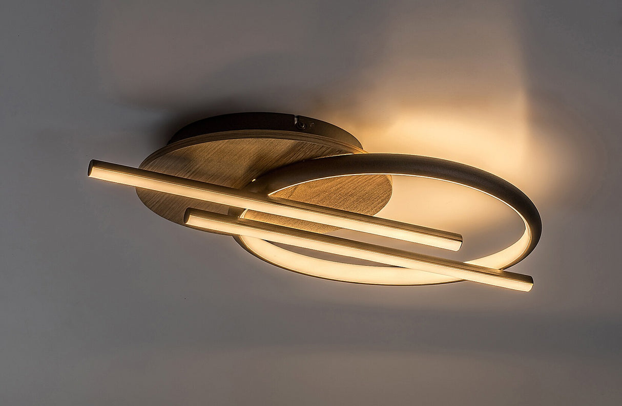 Plafoniera LED Arash, negru, 40W, 2200lm, 3000/4000/6500K, IP20, Rabalux, 71404