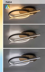 Plafoniera LED Arash, negru, 40W, 2200lm, 3000/4000/6500K, IP20, Rabalux, 71404