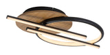 Plafoniera LED Arash, negru, 40W, 2200lm, 3000/4000/6500K, IP20, Rabalux, 71404