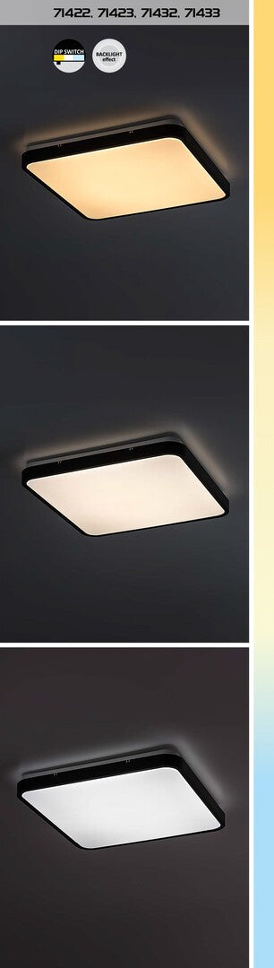Plafoniera LED Alenzo, alb, 24W, 1600 lm, 3000K, 4000K, 6000K, D.29cm, IP44, Rabalux 71422