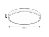 Plafoniera LED Alenzo, alb, 12W, 790lm, 3000K, 4000K, 6000K, IP44, Rabalux, 71425