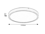 Plafoniera LED Alenzo, alb, 24W, 1600lm, 3000K, 4000K, 6000K, IP44, Rabalux, 71427