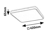 Plafoniera LED Alenzo, negru, 36W, 2270lm, 3000K, 4000K, 6000K, IP44, Rabalux, 71433