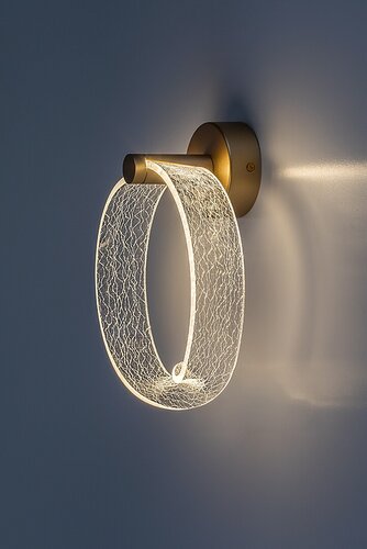 Aplica LED Olyssia, auriu, 6W, 225lm, 3000K, L.23.5cm, IP20, Rabalux, 71463