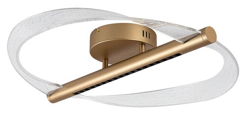 Plafoniera LED Olyssia, auriu, 24W, 1300lm, 3000K, L.52cm, IP20, Rabalux, 71464