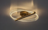 Plafoniera LED Olyssia, auriu, 24W, 1300lm, 3000K, L.52cm, IP20, Rabalux, 71464