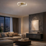 Plafoniera LED Olyssia, auriu, 24W, 1300lm, 3000K, L.52cm, IP20, Rabalux, 71464