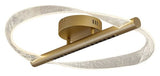 Plafoniera LED Olyssia, auriu, 24W, 1300lm, 3000K, L.52cm, IP20, Rabalux, 71464