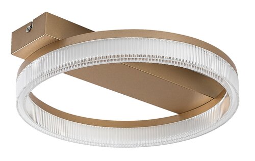 Plafoniera LED Rivona, auriu, 18W, 1400lm, 3000K-6500K, L.37cm, IP20, Rabalux, 71471