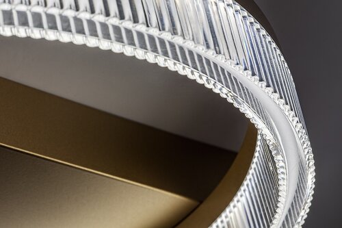 Plafoniera LED Rivona, auriu, 18W, 1400lm, 3000K-6500K, L.37cm, IP20, Rabalux, 71471