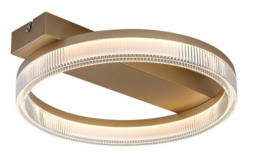 Plafoniera LED Rivona, auriu, 18W, 1400lm, 3000K-6500K, L.37cm, IP20, Rabalux, 71471