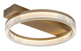 Plafoniera LED Rivona, auriu, 18W, 1400lm, 3000K-6500K, L.37cm, IP20, Rabalux, 71471