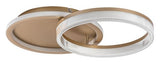 Plafoniera LED Rivona, auriu, 22W, 1500lm, 3000K-6500K, L.53cm, IP20, Rabalux, 71472