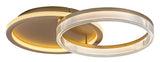 Plafoniera LED Rivona, auriu, 22W, 1500lm, 3000K-6500K, L.53cm, IP20, Rabalux, 71472