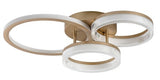 Plafoniera LED Rivona, auriu, 38W, 3500lm, 3000K-6500K, L.58cm, IP20, Rabalux, 71473