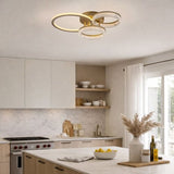 Plafoniera LED Rivona, auriu, 38W, 3500lm, 3000K-6500K, L.58cm, IP20, Rabalux, 71473