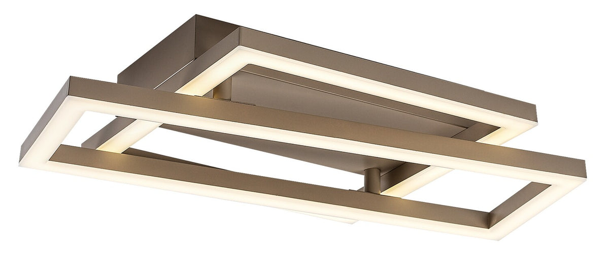 Plafoniera LED Glavian, gri-bej, 24W, 1700lm, 4000K, L.37cm, IP20, Rabalux, 71475