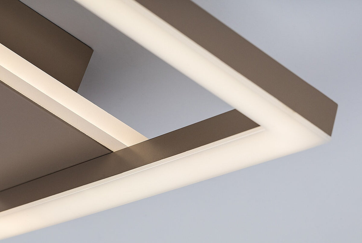 Plafoniera LED Glavian, gri-bej, 24W, 1600lm, 4000K, L.33cm, IP20, Rabalux, 71476