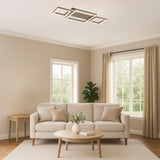 Plafoniera LED Glavian, gri-bej, 24W, 1800lm, 4000K, L.51cm, IP20, Rabalux, 71477