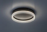 Plafoniera LED Seraphiel, negru, 18W, 1110lm, 3000K-6500K, D.33cm, IP20, Rabalux, 71478