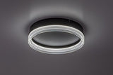 Plafoniera LED Seraphiel, negru, 18W, 1110lm, 3000K-6500K, D.33cm, IP20, Rabalux, 71478