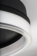 Plafoniera LED Seraphiel, negru, 18W, 1110lm, 3000K-6500K, D.33cm, IP20, Rabalux, 71478