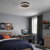 Plafoniera LED Seraphiel, negru, 18W, 1110lm, 3000K-6500K, D.33cm, IP20, Rabalux, 71478