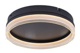 Plafoniera LED Seraphiel, negru, 18W, 1110lm, 3000K-6500K, D.33cm, IP20, Rabalux, 71478
