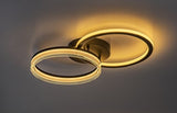 Plafoniera LED Seraphiel, negru, 38W, 3100lm, 3000K-6500K, L.60cm, IP20, Rabalux, 71479