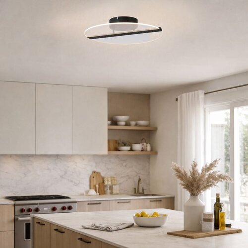 Plafoniera LED Norael, negru mat, 20W, 1410lm, 3000K, D.41cm, IP20, Rabalux, 71483