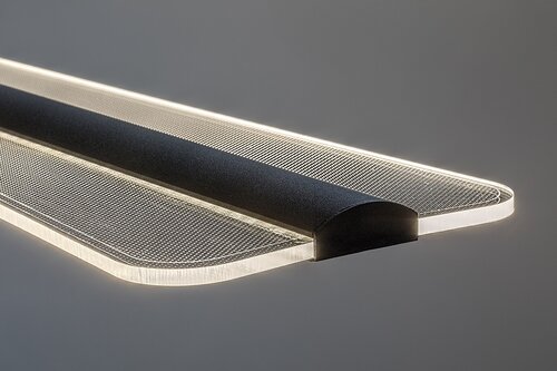 Lustra suspendata LED Norael, negru mat, 40W, 2600lm, 3000K, H.120cm, IP20, Rabalux, 72026