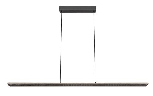 Lustra suspendata LED Norael, negru mat, 40W, 2600lm, 3000K, H.120cm, IP20, Rabalux, 72026