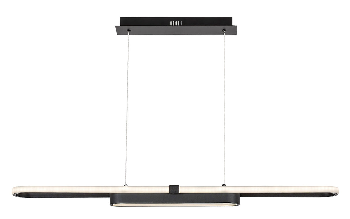 Suspensie Contessa, negru, LED, 48W, 2550 lumeni, 4000K, L.100 cm, Rabalux 72030