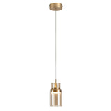 Lustră LED suspendată Zayen, auriu, 10W, 555 lm, 3000K, Ø 9,5 cm – Rabalux 72035