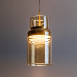 Lustră LED suspendată Zayen, auriu – vedere a produsului 1, Rabalux 72035