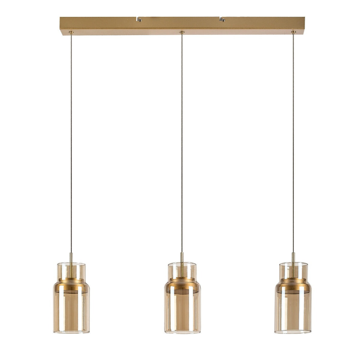Lustră LED suspendată Zayen, auriu – vedere a produsului 1, Rabalux 72036