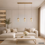 Lustră LED suspendată Zayen, auriu – imagine ambientală 1, Rabalux 72036