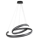 Lustră LED suspendată Zadie, negru – vedere a produsului 2, Rabalux 72052