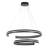 Lustră LED suspendată Zadie, negru – vedere a produsului 4, Rabalux 72052
