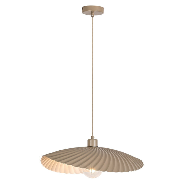 Lustră suspendată Bridget, gri-bej, 1xE27, Ø 47 cm – Rabalux 72057