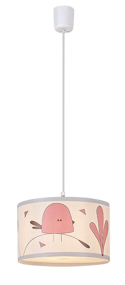 Lustra pentru copii Fowly, alb, 1 x E27, D.28,IP20, Rabalux, 72069