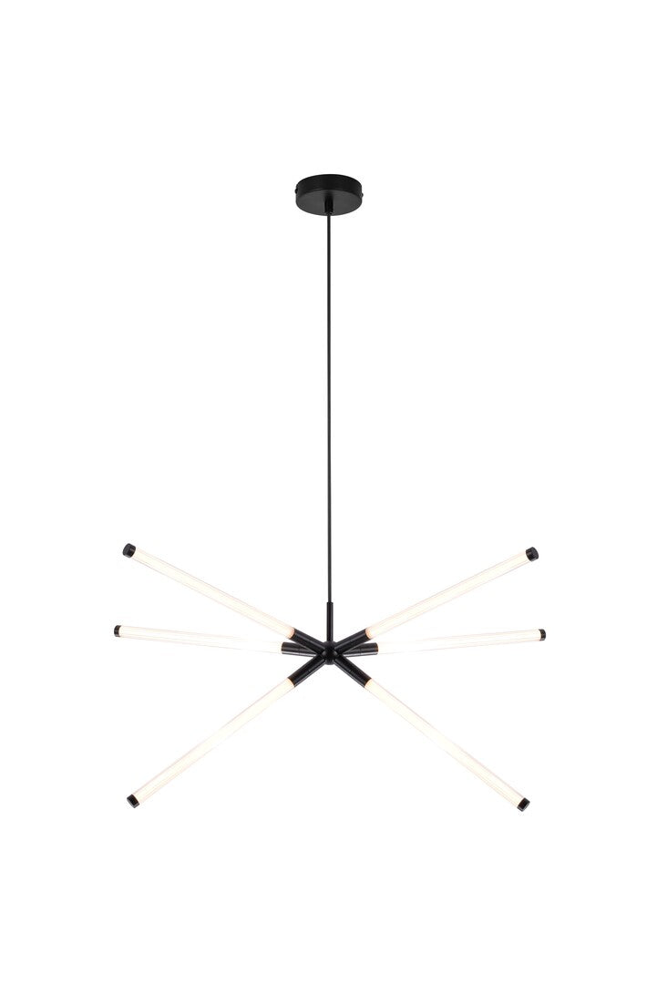 Lustra suspendata LED Nivaro, negru, 36W, 3000K, IP20, Rabalux, 72168